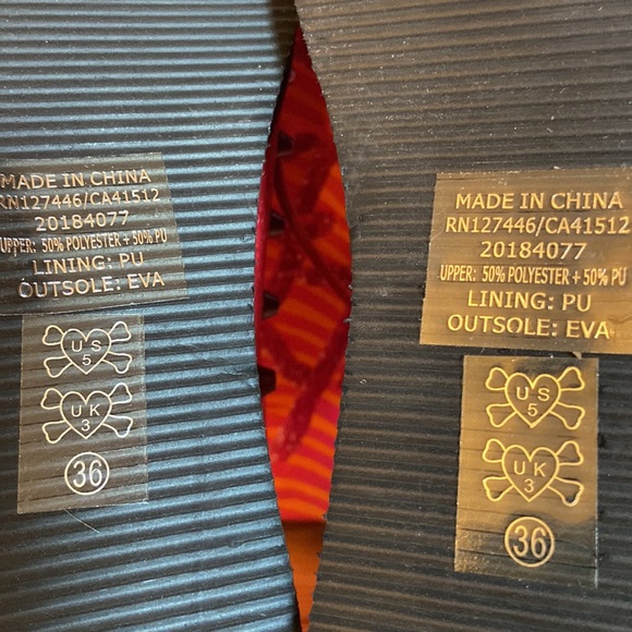 NEW! IRON FIST Lovelace Your Face RED Lace Studded Platform Creepers Size 36/5 - Picture 14 of 16